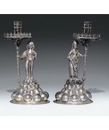 Silver antique candelabras. Pair 1895. - $7,000.00