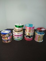 Lot Of 18  Mixed Colors And Sizes Ribbon Offray and Others Brands Disney - £14.89 GBP