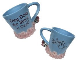 The Wizard of Oz Ding Dong the Witch is Dead Mug Sculpted 3D Ruby Slippe... - $16.82