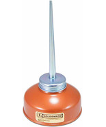Spring bottom Oiler 6 oz oil dispenser can tapered 4.75&quot; spout USA GOLDE... - $35.64