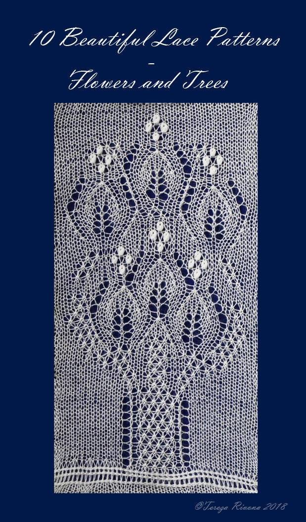 Lace Knitting Pattern/Flower Knitting Pattern/Tree Lace/ Mesh pattern/La... - $4.00