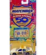 Matchbox Across America - Virginia Chevy Impala Police #10 - $143.60 MXN