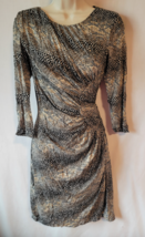 Suzi Chin Maggy Boutique Dress – Size 6 – Snakeskin Print, Stretchy &amp; Co... - $29.99