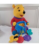 Vintage Disney Winnie The Pooh Plush Honey Pot Baby Teether Toys Mattel ... - $13.00
