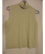 Jones New York 100% Merino wool Size M beige knit sleeveless sweater top... - $1,117.71 MXN