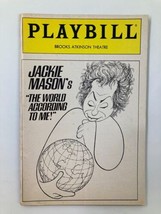 1988 Playbill Brooks Atkinson Theatre Jackie Mason&#39;s The World According To Me! - £11.12 GBP