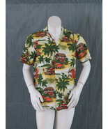 Retro Hawaiian Shirt - RJC - Surfboards and VW Beetles - Men&#39;s Medium  - $49.00