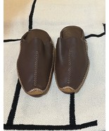Brown slippers, Men slippers brown, Moroccan brown babouches, leather sl... - $1,026.79 MXN