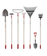 7-Piece Shovels Rakes Hoe Set Garden Tools Gifts for Women Long Wood Han... - $11,776.84 MXN