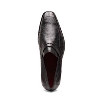 Salvatore Genuine Quill Ostrich Leather Slipon Black image 4