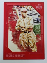 2020 ROGERS HORNSBY PANINI DIAMOND KINGS MLB BASEBALL CARD # 32 RED BOARDER - £4.77 GBP