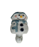 Retired Buttons Snowman Scentsational Wickless Candle Wax Tart Warmer Ch... - £11.62 GBP