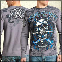 Xtreme Couture Chronos Skull Arrows War Battle Medieval Mens Thermal Gre... - £28.55 GBP