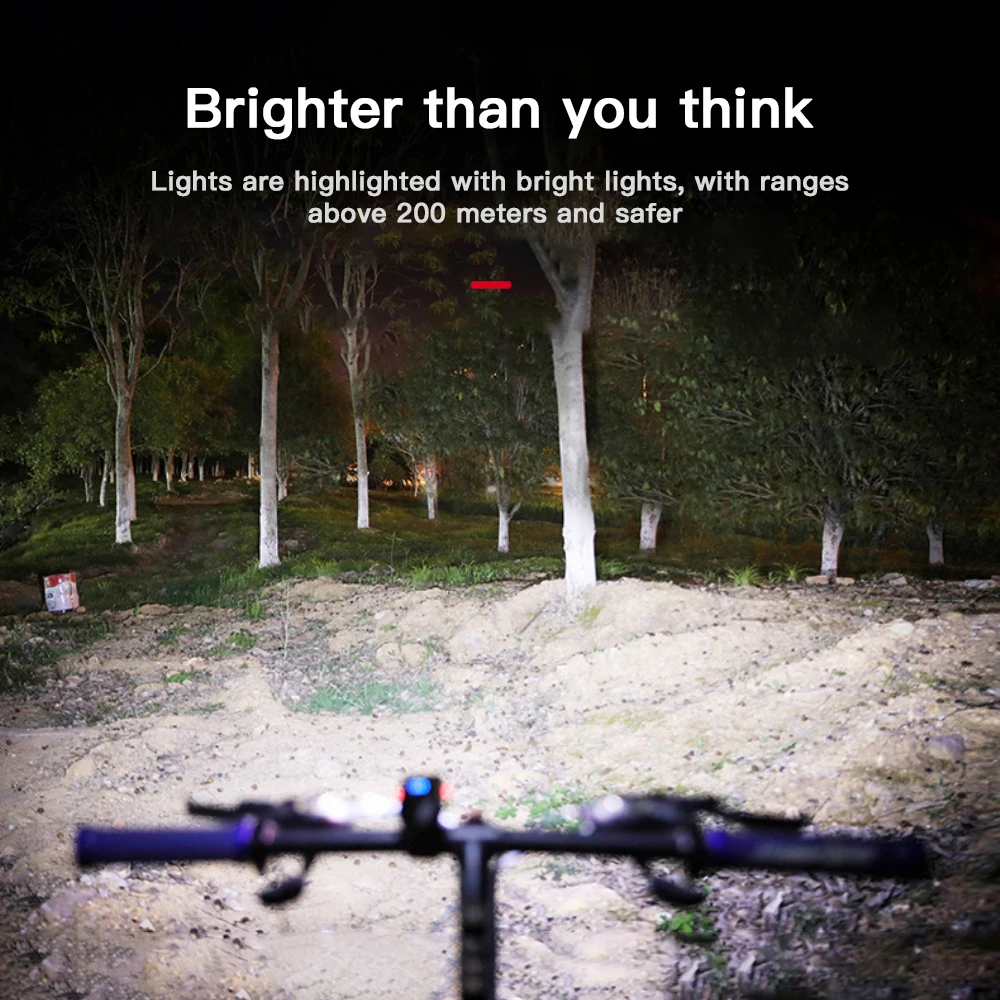 Sporting USB Rechargeable Bike Light T6 LED MTB Bicycle Front Back Rear Tailligh - £24.04 GBP