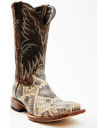Tanner Mark Men's Rattlesnake Print Western Boots - Broad Square Toe - $235.00