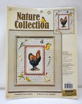 Janlynn Nature Collection Rooster Counted Cross Stitch Kit with Mat #115562 - £7.43 GBP