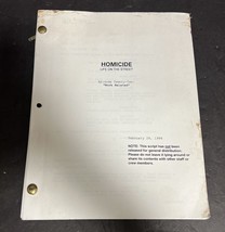 Homicide Life On The Street Episode 22 Work Related Script Screenplay 1996 - £52.24 GBP