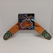 Australian Returning Wooden 14” Boomerang Hand Made Native Art Kangaroo  - $18.49