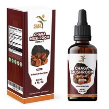 Chaga Mushroom Drops (Inonotus obliquus) | Alcohol-Free Tincture | Herba... - $14.85