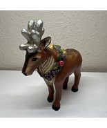 Pam Schifferl Reindeer Figurine Midwest Of Cannon Falls MCM Christmas Decor - $45.00