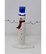 Department 56 Snowman 10&quot;  Tall Figurine Ornament Holder RARE (B) - $29.69
