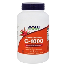 NOW Foods C1000 Buffered C Sustained Release, 180 Tablets - $25.65