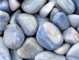 TUMBLED BLUE QUARTZ * Small 1/2-1&quot; or Large 1-2&quot; Sizes * from Brazil - £3.98 GBP+