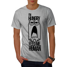 Wellcoda Feed Me Human Joke Mens T-shirt, Human Graphic Design Printed Tee - £14.82 GBP+