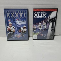 Super Bowl XXXVI &amp; XLIX DVD lot - New England Patriots Championship  - £3.15 GBP