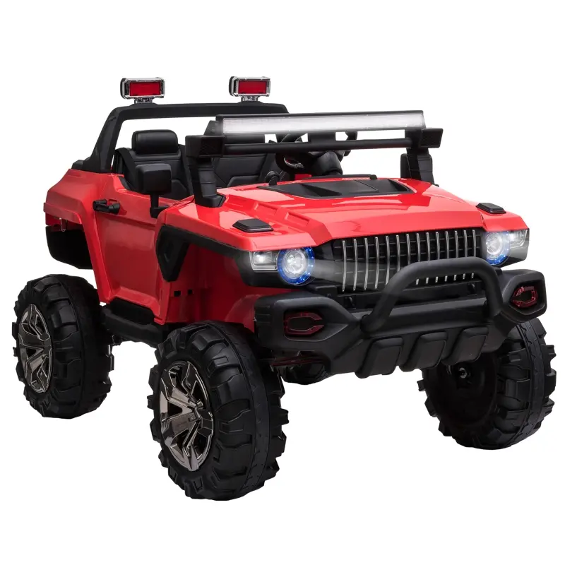 Kids Ride-On Car 12V RC 2-Seater Police Truck Electric Car For Kids with... - $550.00