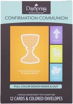 Confirmation &amp; Communion 12 Greeting Card Boxed Set w Embossed Envelopes - Joy - £5.53 GBP
