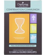 Confirmation &amp; Communion 12 Greeting Card Boxed Set w Embossed Envelopes... - £5.49 GBP