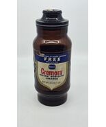 Vtg 1970s Borden Cremora Dark Amber Glass Apothecary Canister Fleur De Lis - $18.11 CAD