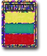 K&#39;s Novelties Lithuania Country Flag Reflective Decal Bumper Sticker - $3.45