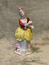 Vintage Victorian Woman Porcelain Figure w/ 24K Accents (Made in Occupie... - £9.30 GBP