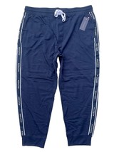 Tommy Hilfiger Mens XL Dark Navy Blue/ White Logo Tape Drawstring Jogger Pants - £17.19 GBP
