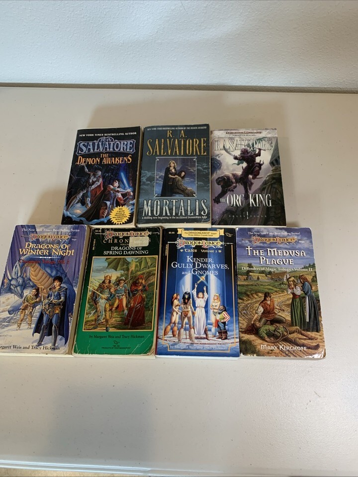 R.A. Salvatore Dragonlance Lot 7 Books Forgotten Realms D&D Fantasy Pape... - $23.69 R.A. Salvatore Dragonlance Lot 7 Books Forgotten Realms D&D Fantasy Pape... - $23.69
