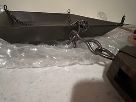 Large hanging metal Tray with Pulley - SALE image 4