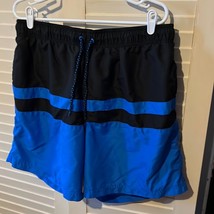 Men’s blue and black swim trunks size extra large - £7.05 GBP