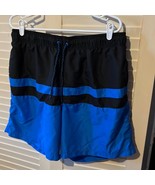 Men’s blue and black swim trunks size extra large - $12.11 CAD