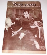 Protect Your Home w/Copper and Brass Booklet 1930&#39;s Metallic Research Assoc. - £5.52 GBP