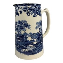 Royal Staffordshire Clarice Cliff Tonquin Blue Pitcher Antique England P... - £110.96 GBP