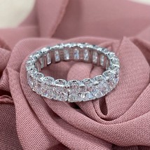 Authenticity Guarantee 
Full Eternity Wedding Band Radiant Cut Lab Grown Diam... - £2,842.31 GBP+