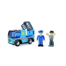 Hape Police Car with Siren | 3Piece Cops &amp; Robbers Play Set with Action Figures  - £22.72 GBP