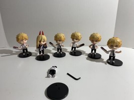 Lot of 6 Chainsaw man Anime figures Denji Nendroid and some  parts 3.5&quot; tall - £37.16 GBP