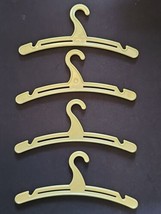 Vintage Whitman PUBL Co doll Hangers  blot of 4 Pale Yellow  - $17.43