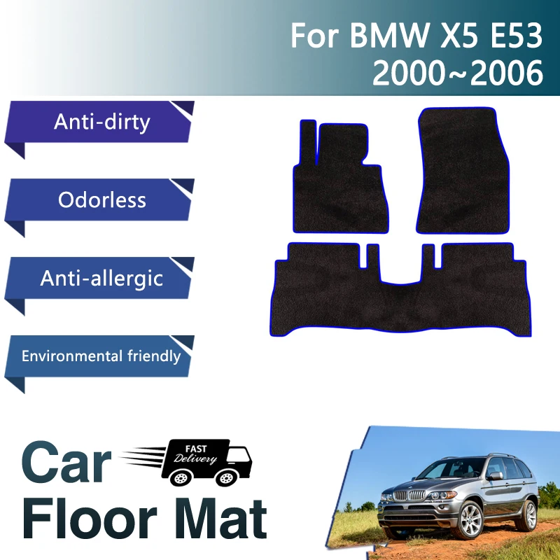 Luxury Car Floor Mats For BMW X5 E53 2000 2001 2002 2003 2005 2006 - £40.69 GBP+
