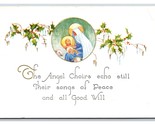 Angel Choirs Presepe Pace E Goodwill Agrifoglio 1929 DB Cartolina R10 - $4.04