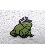Embroidered Patch Iron on or hook and loop. Cowboy Hat Frog patch. Prepp... - £6.71 GBP+
