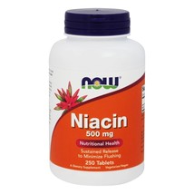 NOW Foods Niacin Time Release Vegetarian 500 mg., 250 Tablets - $15.29